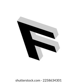 letra inicial del diseño del logotipo de negrita geométrica