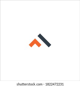 Initial Letter F home Logo Vector Design Template . on white background