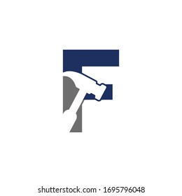 initial letter f hummer logo vector