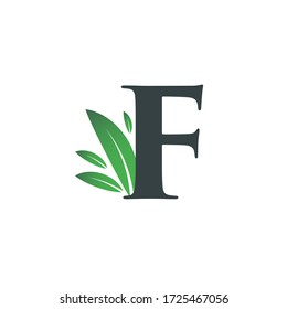 Letra inicial F Logotipo