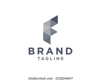 
Initial Letter F Logo. Blue and Red Geometric Shape Line Style isolated on White Background. Usable for Business and Branding Logos. Flat Vector Logo Design Template Element. 