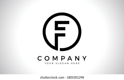 Logotipo De Letra Inicial F Con Plantilla De Vector De Typografía Empresarial Moderna Creativa. Diseño del logotipo de la carta de resumen creativa F