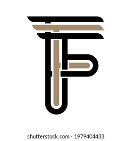 Letra inicial Diseño del logotipo F para la inspiración de marca personal