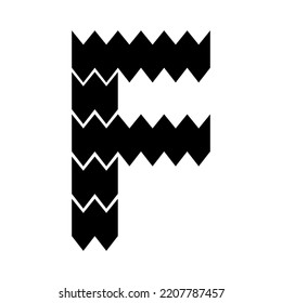 Ursprünglicher Buchstabe F Logo Design.