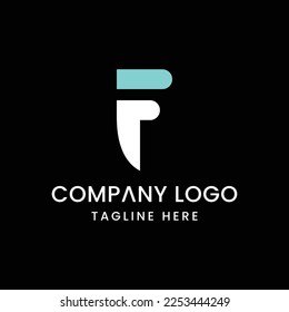 Leyenda inicial Diseño de logotipo F Signo de símbolo creativo moderno