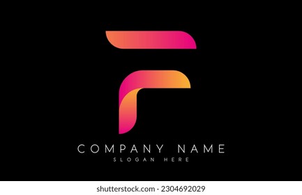 plantilla de vector de diseño de letra inicial de logotipo