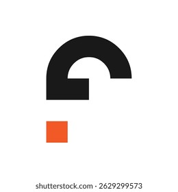 Initial letter f logo design or alphabet logo design symbol