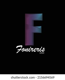 El logotipo de la letra inicial F es elegante y sencillo, adecuado para los símbolos de negocios, moda, entretenimiento, salones, spas, boutiques