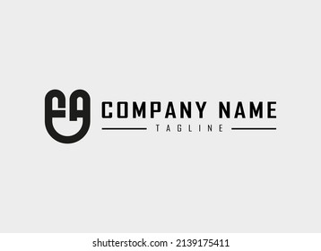 Initial Letter F and A Logo. FA Monogram Linear Rounded Style isolated Grey Background. Usable for Business, Branding and Technology Logos. Flat Vector Logo Design Template Element.