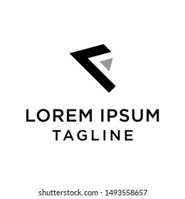 Initial Letter F logo icon design template elements
