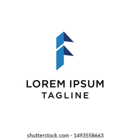 Initial Letter F logo icon design template elements