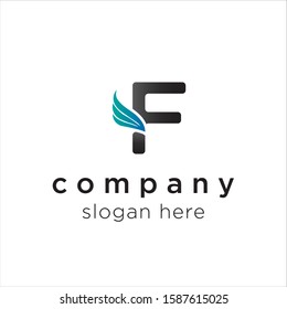 initial letter F logo icon deisgn template elements - vector sign. Business card templates.
