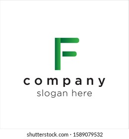 initial letter F logo icon deisgn template elements - vector sign. Business card templates.