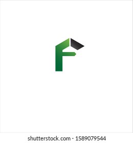 initial letter F logo icon deisgn template elements - vector sign. Business card templates.