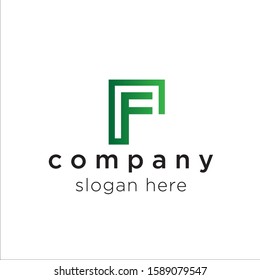 initial letter F logo icon deisgn template elements - vector sign. Business card templates.