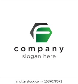 initial letter F logo icon deisgn template elements - vector sign. Business card templates.