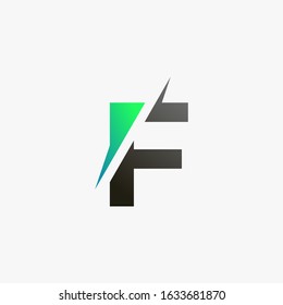 Initial letter F logo icon vector template