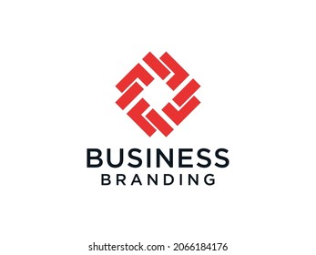 Logo De La Letra Inicial F. Forma geométrica roja Estilo Origami aislado en fondo blanco. Usable para logotipos de empresas y marcas. Elemento de plantilla de diseño de logotipo de vectores planos