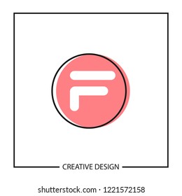Initial Letter F Logo Template Vector Design