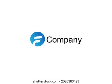 Initial letter F logo template modern