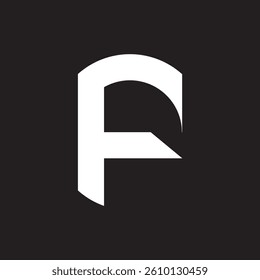 Initial Letter F Logo Template Vector Design. Abstract Letter F Linked Logo