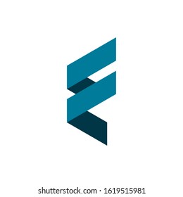 initial letter f logo type