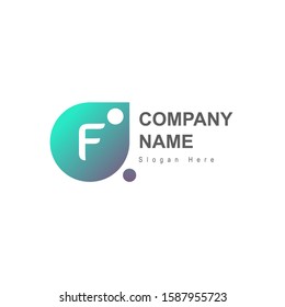 Initial letter F logo vector design elements for your company logo, Modern logotype, business corporate template