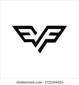 initial letter f logo vector design