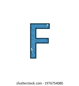 Initial letter F logo vector design template