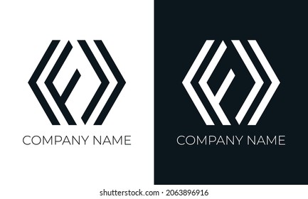Ursprünglicher Buchstabe der Logo-Vektordesign-Vorlage. Kreatives modernes Design aus Typografie und schwarzen Farben.