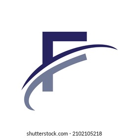 Initial Letter F Logo Vectorvorlage Modernes und einfaches Design. F Logotyp für die Unternehmens- und Unternehmensidentität