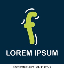 Letra inicial F patrón de diseño del vector del logotipo, Pasos de logotipo moderno 10