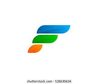 Initial Letter F Modern Logo Design Template