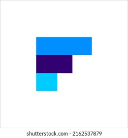 letra inicial Diseño del logotipo de overlay F