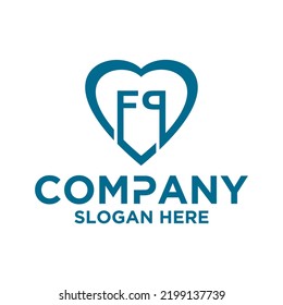 Anfangsbuchstabe F P Logo, Vektordesign-Vorlage