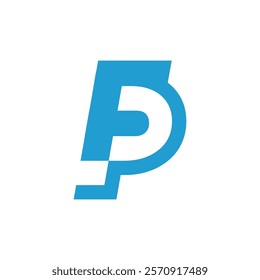 Initial Letter F and P logo design combination. Vector illustration, graphic, element