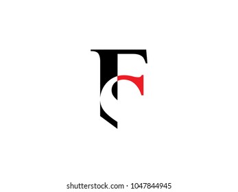 Initial Letter F and S Design Logo Vector Graphic Branding Letter Element