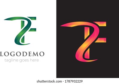 Initial letter F & S logo template vector.Modern abstract F & S Logo design with Colorful shape .
monogram and elegant logo design, Professional Letters Vector Icon Word mark minimal logotype 3