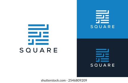 Initial Letter F Square Logo Design Inspiration