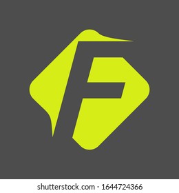 initial letter F vector logo template.