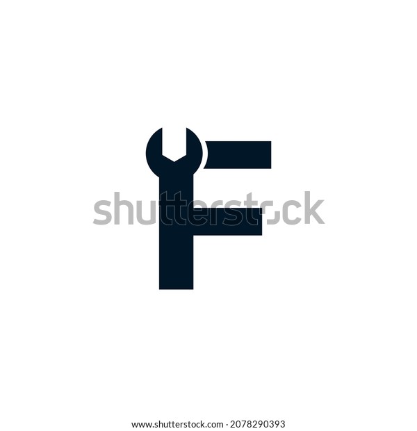 Initial Letter F\
Wrench Logo Design\
Inspiration