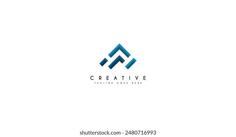 Initial Letter FA AF logo design vector illustration.