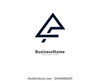 Letra inicial fa logo diseño Vector icon