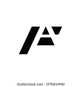 initial letter FA logo or icon monogram. EPS 10
