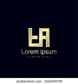 Initial Letter FA Logo Template Vector Design