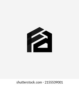 Initial letter FA monogram logo template design