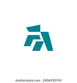 initial letter fa monogram logo design