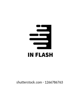 Initial Letter I Fast Concept Logo Elements