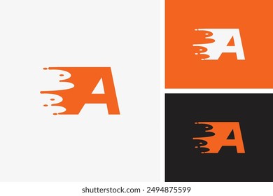 Letra inicial A Fast Logo Design Plantilla