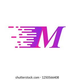 initial letter fast move logo
